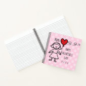 Carnet Saint-Valentin Dots roses Carton de maman Coeur ro (Intérieur)