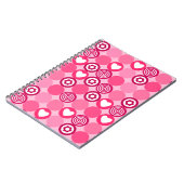 Carnet Saint-Valentin Motif Cœur Rose et Points de Fleurs (Côté gauche)