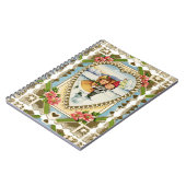 Carnet Saint Valentin victorien avec patinage pour filles (Côté gauche)