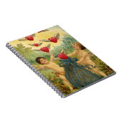 Carnet Saint Valentin victorienne vintage, Cherubs Hearts (Côté Droit)