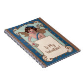 Carnet Saint Valentin vintage, Cherub avec lettres d'amou (Côté Droit)