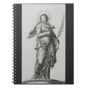 Carnet Sainte Agathe de Sicile Grâce Volcanique Art