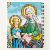 Carnet Sainte-Anne néogothique et Marie jeune (SAU 29) (Dos)