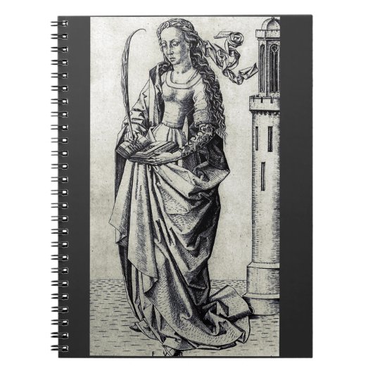 Carnet Sainte-Barbe de la Tour Art Graphique Sacré (Devant)