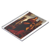 Carnet Sainte-Barbe Icône Sacrée Art Graphique (Côté gauche)