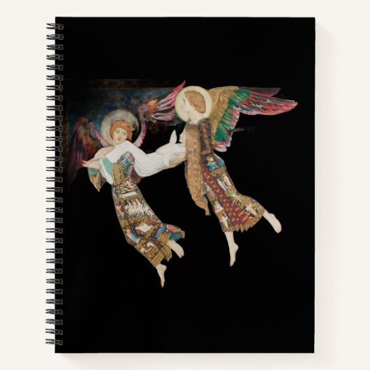 Carnet Sainte Brigitte emportée par des anges (Devant)