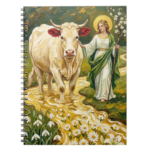 Carnet Sainte Brigitte & La Vache Blanche (Imbolc) (Devant)