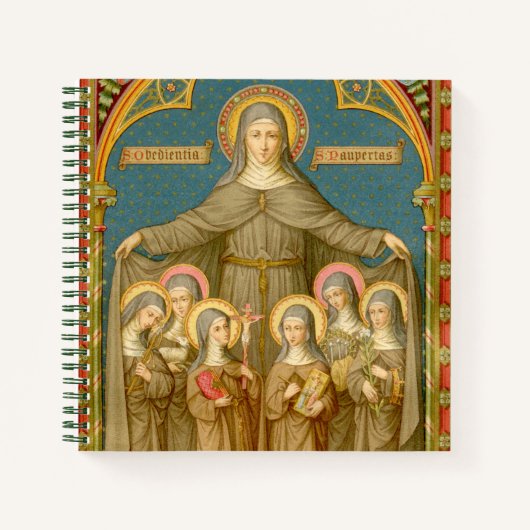 Carnet Sainte Claire d'Assise et des Soeurs (SAU 27) Carr (Devant)