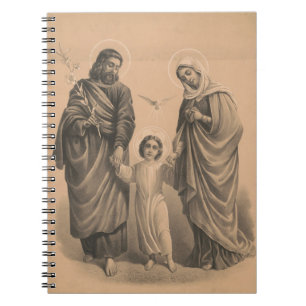 Carnet Sainte Famille Jésus-Marie Saint-Joseph Vintage