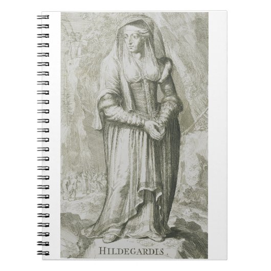 Carnet Sainte Hildegarde de Bingen Art Mystique Médiéval (Devant)