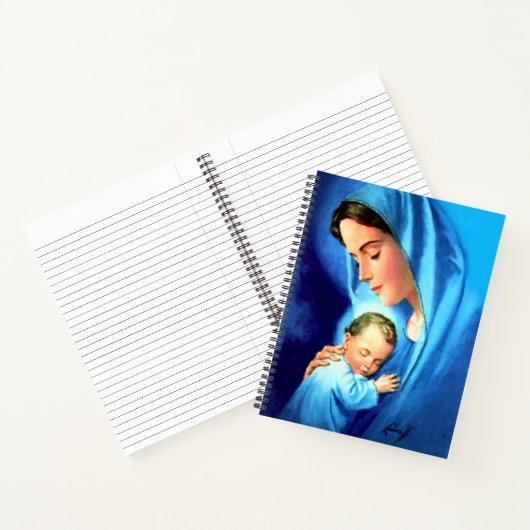 Carnet Sainte Vierge Marie avec Bébé Jésus (Intérieur)