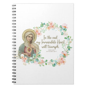 Carnet Sainte Vierge Marie Fatima Religieuse catholique
