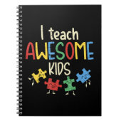Carnet Saisissez ce joli Tee-shirt I Teach Awesome Kids p (Devant)
