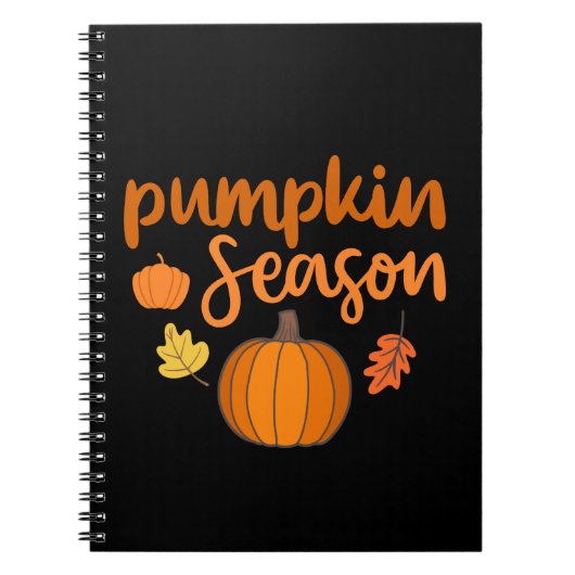 Carnet Saison citrouille automne (Devant)