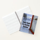 Carnet Saison de hockey glace froid drôle Humour canard (Intérieur)