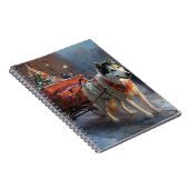 Carnet Saison de Noël du Malamute de l'Alaska (Côté Droit)