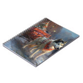 Carnet Saison de Noël du Malamute de l'Alaska (Côté gauche)