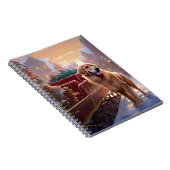 Carnet Saison de Noël Golden Retriever (Côté Droit)