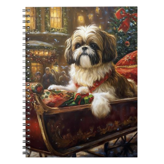 Carnet Saison de Noël Shih Tzu (Devant)