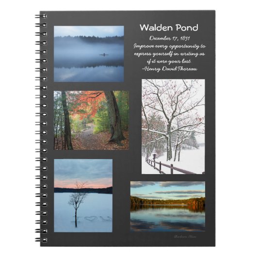 Carnet Saisons d'étang de Walden (Devant)
