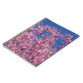 Carnet Sakura Cherry Fleurit Dans Le Bleu (Côté gauche)