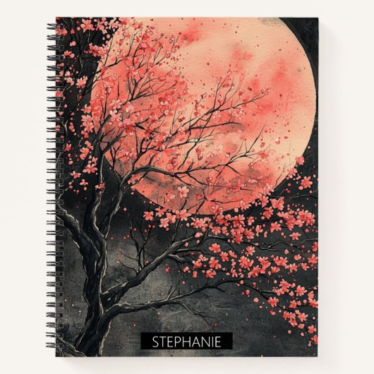 Carnet Sakura encre de lune de sang (2) (Devant)
