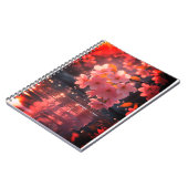 Carnet Sakura Rose Fleurit Sur L'Eau | Serene Spring Nat (Côté gauche)
