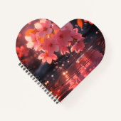 Carnet Sakura Rose Fleurit Sur L'Eau | Serene Spring Nat (Devant)