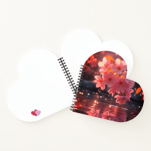 Carnet Sakura Rose Fleurit Sur L'Eau | Serene Spring Nat (Intérieur)