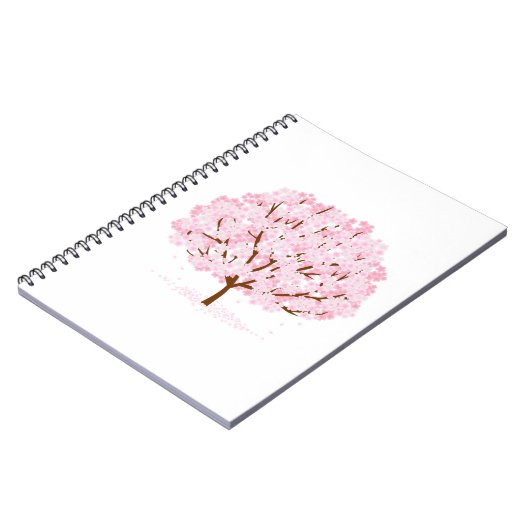 Carnet Sakura Tree en pleine floraison - Elégant design d (Côté gauche)