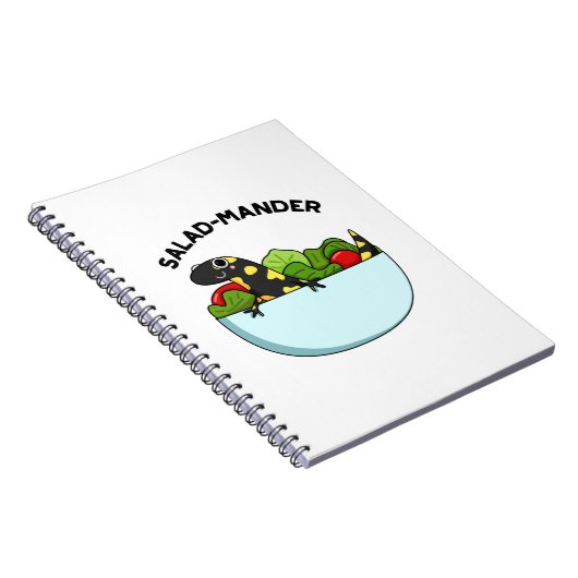 Carnet Salad-mander Salamandre Drôle Pun Animal (Côté Droit)