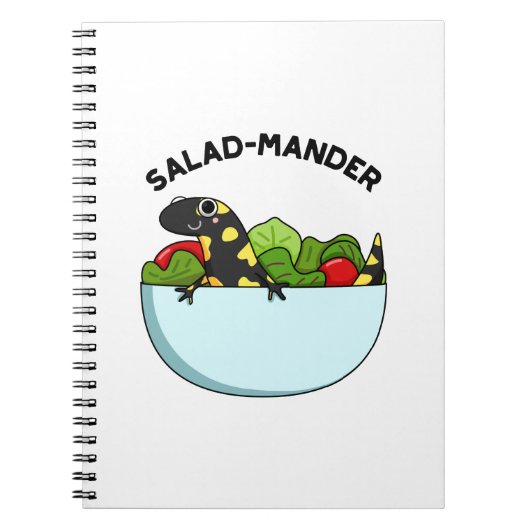 Carnet Salad-mander Salamandre Drôle Pun Animal (Devant)