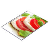 Carnet Salade de Caprese. Tranches de tomate et de (Côté gauche)