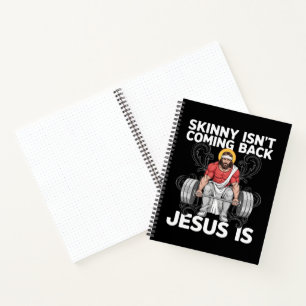 Carnet Salle de sport Jésus Workout Skinny ne revient pas