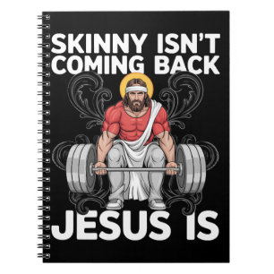 Carnet Salle de sport Jésus Workout Skinny ne revient pas