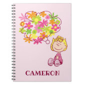 Carnet Sally pense aux fleurs (Devant)