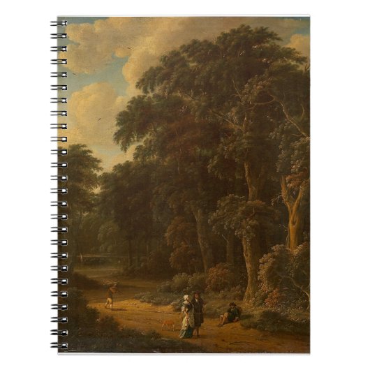 Carnet Salomon Rombouts - Paysage forestier avec forêt... (Devant)
