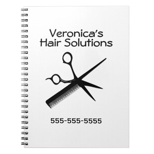 Carnet Salon d'affaires design de beauté (Devant)