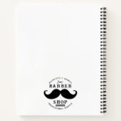 Carnet Salon de coiffure à moustache Barbier moderne (Dos)