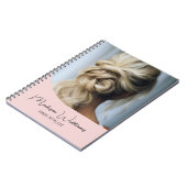 Carnet Salon de coiffure moderne personnalisé avec photo  (Côté gauche)