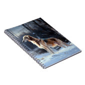 Carnet Saluki Laisser neiger Noël (Côté Droit)