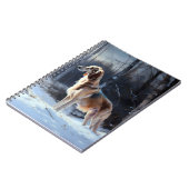 Carnet Saluki Laisser neiger Noël (Côté gauche)