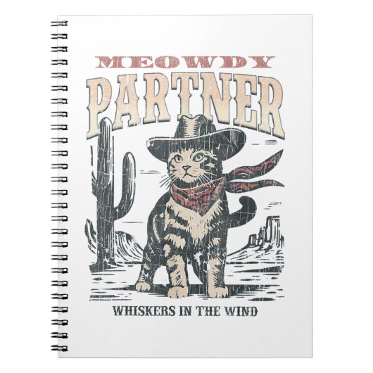 Carnet Salut associé cow-boy chat (Devant)
