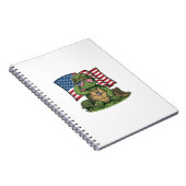 Carnet Salut de tortue patriotique Vector Design_1 (Côté Droit)