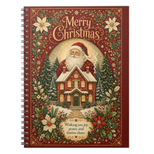 Carnet Salutation au coin du feu du Père Noël