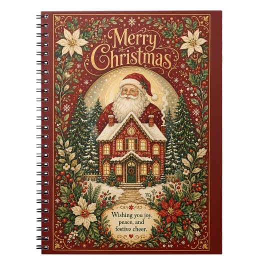 Carnet Salutation au coin du feu du Père Noël (Devant)