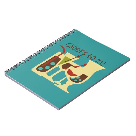 Carnet Salutations à 21 anniversaire (Côté gauche)