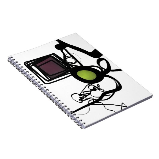 Carnet Salutations de Philydion : Abstrait noir et blanc (Côté Droit)