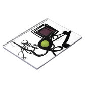 Carnet Salutations de Philydion : Abstrait noir et blanc (Côté gauche)