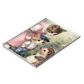 Carnet Salutations pour le premier jour – Chat et Hériss (Côté gauche)